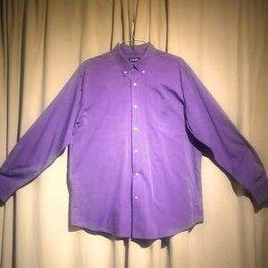 Chaps - Purple, Easy Care, XL/TG Button Down